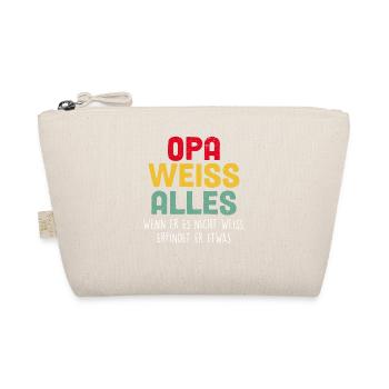 Opa Weiss Alles - Bio-Täschchen - Natur - Vorne