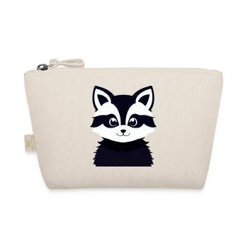 Raccoons Cute Cartoon Raccoon 29 - Organic Pouch - nature - Front