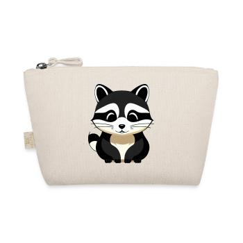 Raccoons Cute Cartoon Raccoon 33 - Organic Pouch - nature - Front
