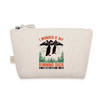 Indian Running Duck Gift Bottle Duck - Organic Pouch - nature - Front