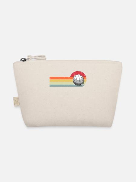 Volleyball Retro Vintage - Bio-Täschchen - Natur