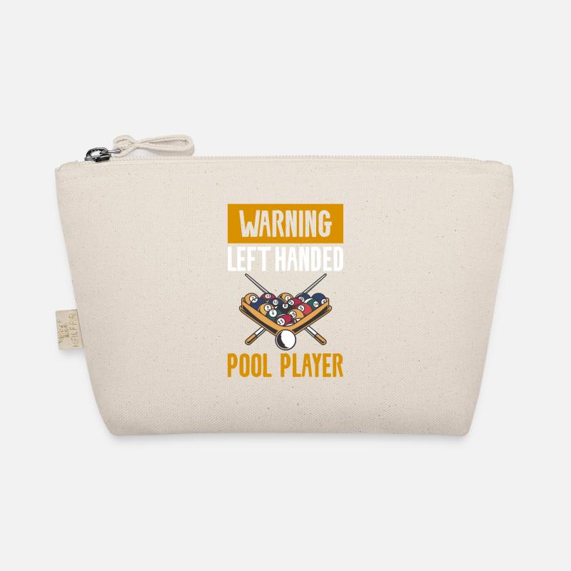 Warnung Linkshänder Billard Bio-Täschchen