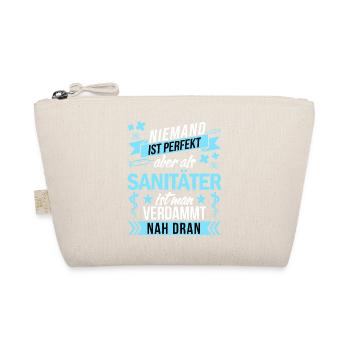 Niemand ist perfekt als Sanitäter nah dran funny - Bio-Täschchen - Natur - Vorne
