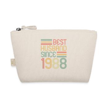 35th Wedding Anniversary Best Husband since 1988 - Organic Pouch - nature - Front