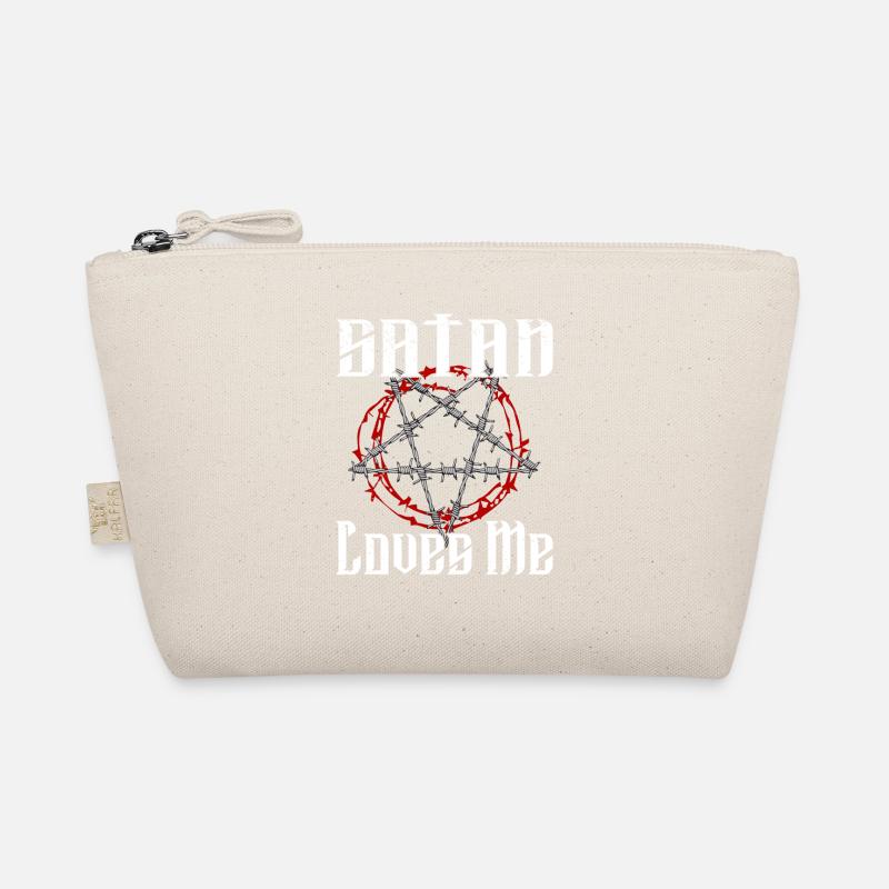 Satan Beelzebub Devil Gothic Pentagram Mystical Organic Pouch