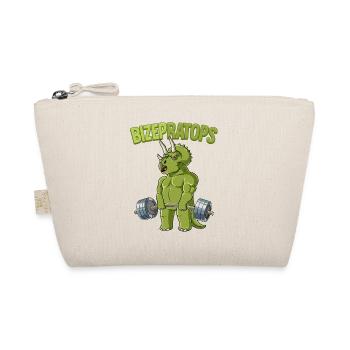 Bizepratops Triceratops Bodybuilding Fitness Gym - Organic Pouch - nature - Front