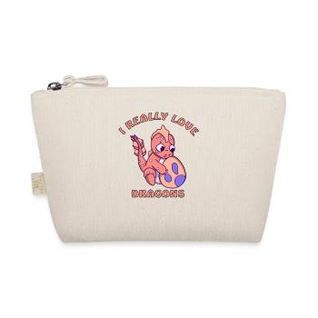 ich liebe Drachen - Bio-Täschchen - Natur - Vorne