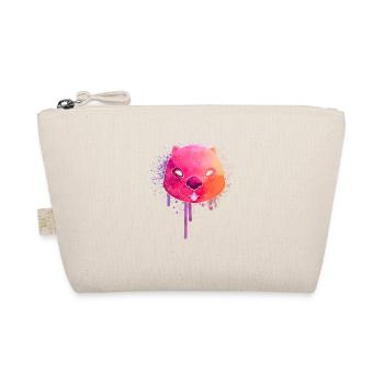 Coloured Artsy Wombat Design Art Rodent Animal - Organic Pouch - nature - Front