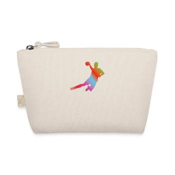 Handball Zubehör handballer Motiv - Bio-Täschchen - Natur - Vorne