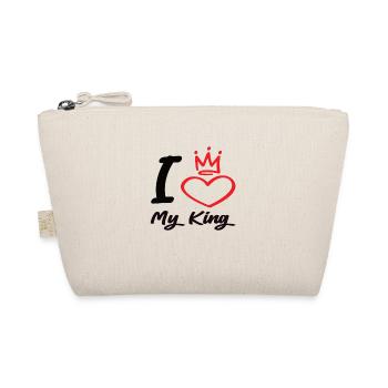 I Love My King - Organic Pouch - nature - Front