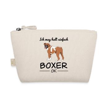 Boxer allemand chien chien amoureux disant cadeau - Trousse biologique - nature - Devant