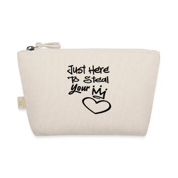 Just here to steal your Heart - Organic Pouch - nature - Front