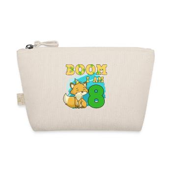 8th birthday fox - Organic Pouch - nature - Front