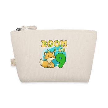 9th birthday fox - Organic Pouch - nature - Front