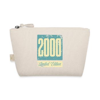 2000 Geboren Geburtstag Geburtsjahr - Bio-Täschchen - Natur - Vorne