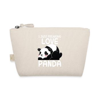 i just freaking love panda - geschenkidee - Bio-Täschchen - Natur - Vorne