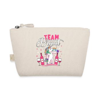 Team Braut T-Shirt JGA Frauen Outfit Polterabend - Bio-Täschchen - Natur - Vorne