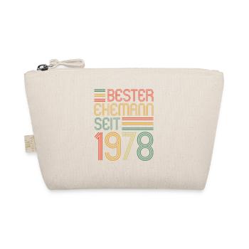 45. Hochzeitstag Bester Ehemann seit 1978 - Bio-Täschchen - Natur - Vorne