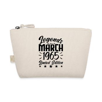 Naissance En Mars 1965. Cadeau d'anniversaire mars - Trousse biologique - nature - Devant