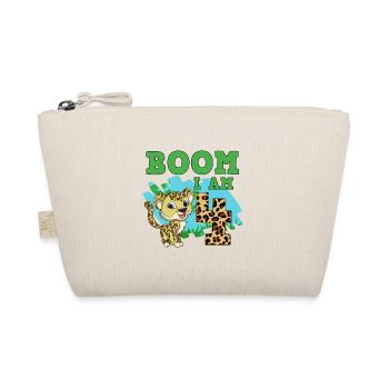 4th birthday leopard - Organic Pouch - nature - Front