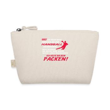Handball Zubehör handballer Motiv - Bio-Täschchen - Natur - Vorne