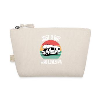 Just A Boy Who Loves RVs Shirt, RV T Shirt, Rv Gif - Organic Pouch - nature - Front