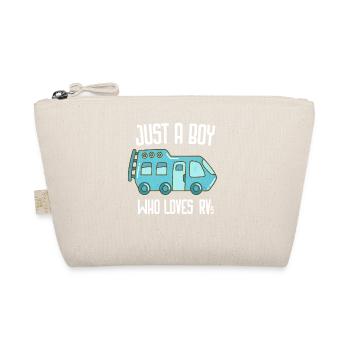 Just A Boy Who Loves RVs Shirt, RV T Shirt, Rv Gif - Organic Pouch - nature - Front