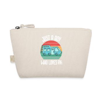 Just A Boy Who Loves RVs Shirt, RV T Shirt, Rv Gif - Organic Pouch - nature - Front
