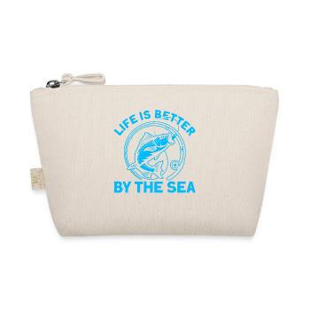 La vie est meilleure au bord de la mer Cadeau de pêche - Trousse biologique - nature - Devant