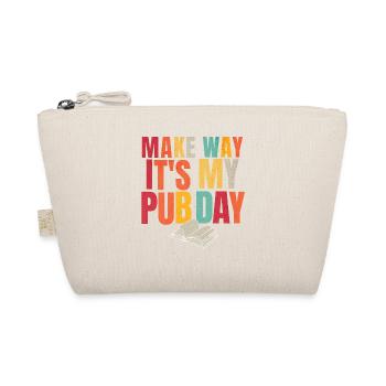 Just Published Author Shirt Women, Pub Day T Shirt - Organic Pouch - nature - Front