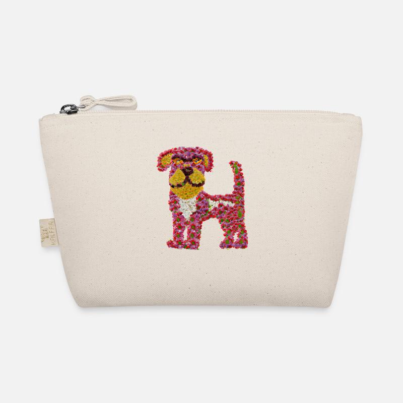 Beautiful flower dog Organic Pouch