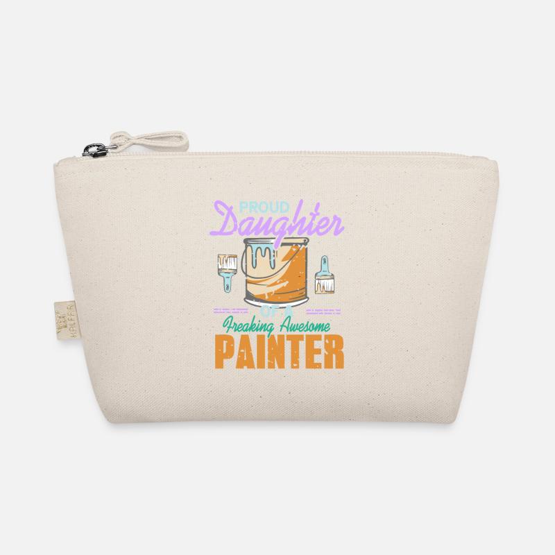 Proud Daughter Of A Freaking Awesome Painter Retro Organic Pouch