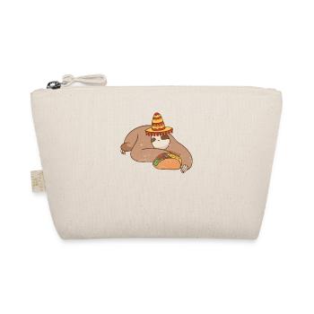 Sloth eats taco Mexican cinco de mayo food - Organic Pouch - nature - Front