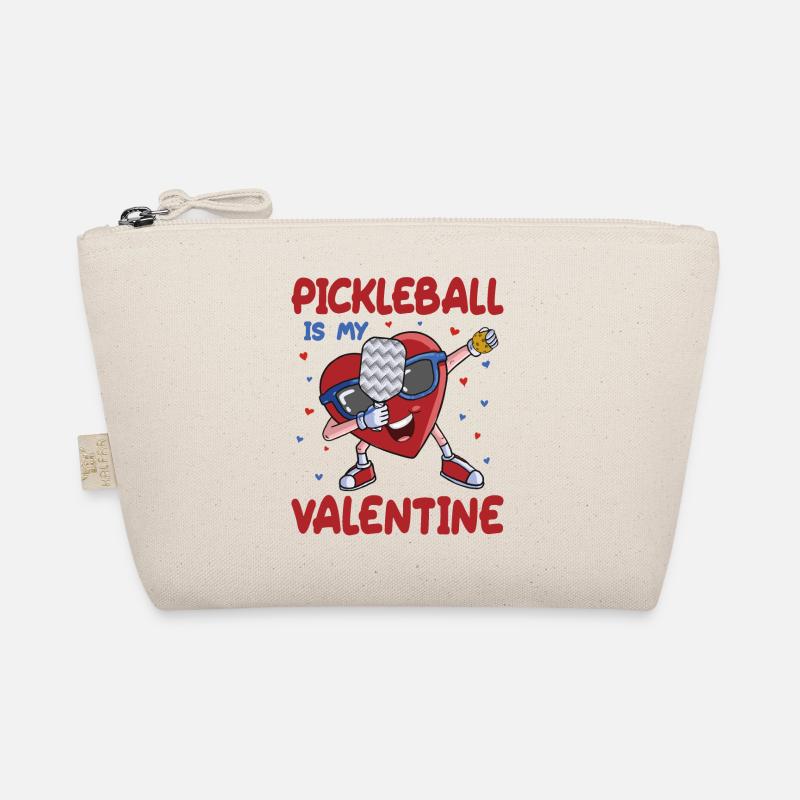 Le pickleball est mon Valentine Dabbing Heart Valentine Trousse biologique