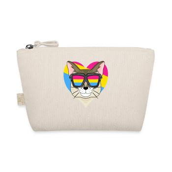 Pansexuell Katze Singapura Herz Geschenk - Bio-Täschchen - Natur - Vorne