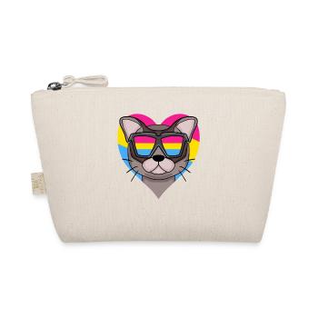 Pansexuell Katze Burma Herz Geschenk - Bio-Täschchen - Natur - Vorne