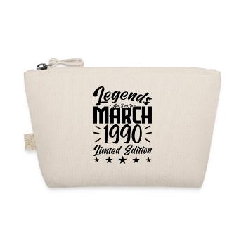 Naissance En Mars 1990. Cadeau d'anniversaire mars - Trousse biologique - nature - Devant