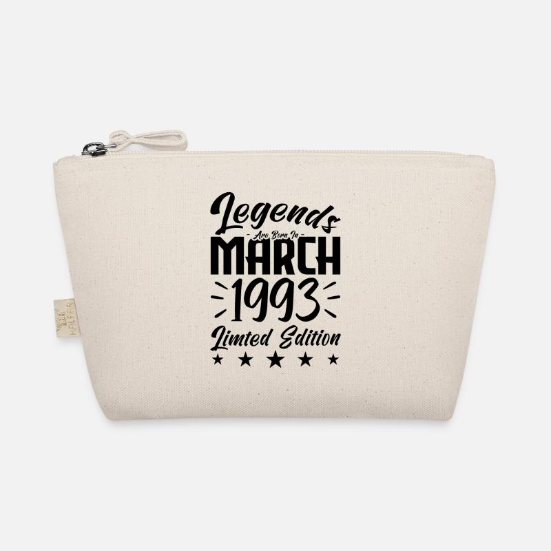 1993 birth. March Birthday Gift Organic Pouch