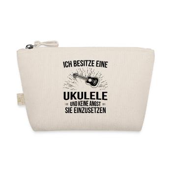 Ukulele Ukulele-Spieler Ukulelist - Bio-Täschchen - Natur - Vorne