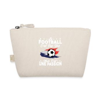 le football Est Une Passion joueur de foot - Trousse biologique - nature - Devant