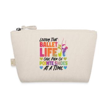 Ballet Dancer Dance Girl Ballerina - Organic Pouch - nature - Front