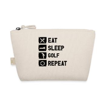 Golf Golfer Geschenk Hobby Verein Spruch - Bio-Täschchen - Natur - Vorne