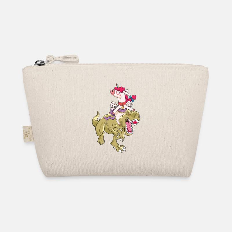 Einhorn reitet T-Rex Bio-Täschchen