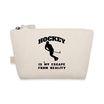 Hockey Geschenk Feldhockey Hockeyspieler Unihockey - Bio-Täschchen - Natur - Vorne