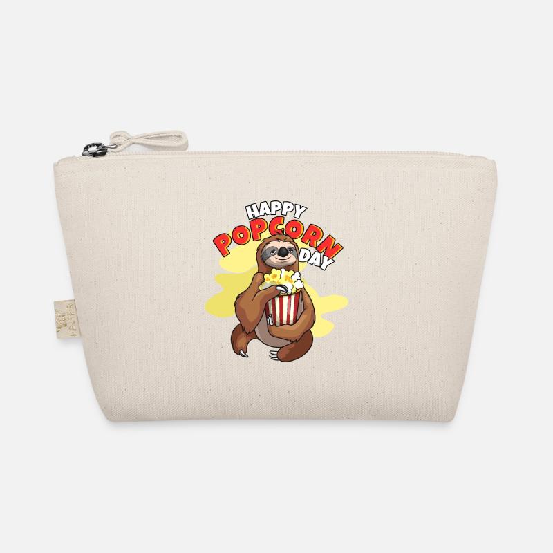 Happy Popcorn Day Sloth Popcorn Organic Pouch