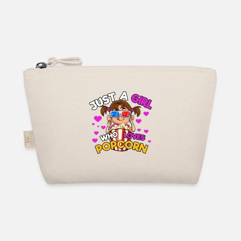 Juste une fille qui aime le pop-corn Trousse biologique
