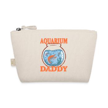 Aquarium DADDY Retro Vintage Pistol Shrimp T-Shirt - Organic Pouch - nature - Front