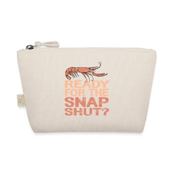 Ready For The Snap Shut? Retro Funny Pistol Shrimp - Organic Pouch - nature - Front