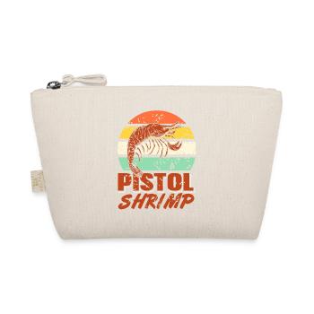Retro Vintage Pistol Shrimp Collector T-Shirt - Organic Pouch - nature - Front