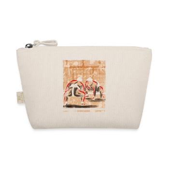 Sumo Ringer Japanische Kunst Vintage Retro - Bio-Täschchen - Natur - Vorne